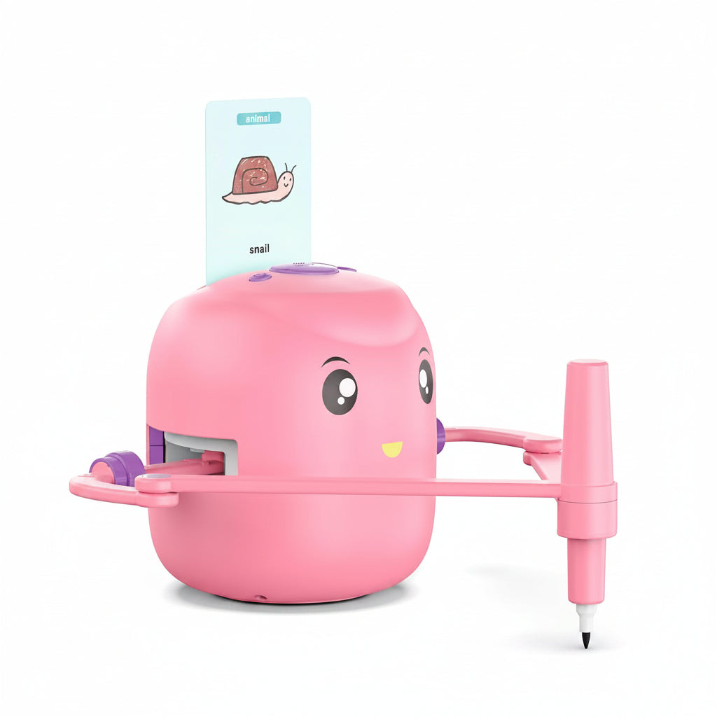 Montessori Smart Drawing Robot: Develop Fine Motor Skills & Creativity - Educational Toy Gift Pink Green