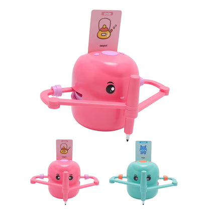 Smart Drawing Robot for kids! Montessori-inspired, interactive STEM art tutor. Pink