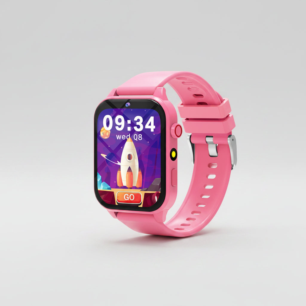 kids game smart watch with 18 games camera and flashlight fun touchscreen birthday gift for girls and young gamers Pink, Black, Blue, Purple