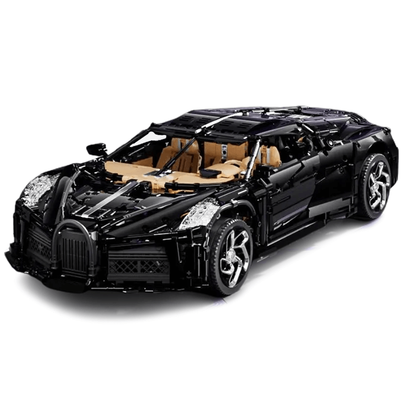 1:8 scale W16 La Voiture Noire replica model car, remote control building blocks brick supercar kit for adult hobbyists