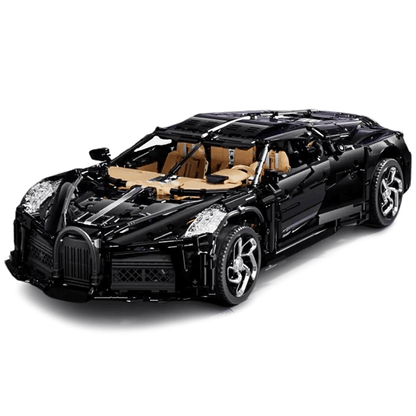 1:8 scale W16 La Voiture Noire replica model car, remote control building blocks brick supercar kit for adult hobbyists