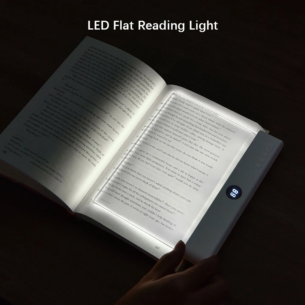 2-in-1 LED book light and night light USB rechargeable with timer for bedside reading Pink & White