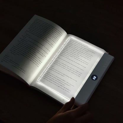 2-in-1 LED book light and night light USB rechargeable with timer for bedside reading Pink & White