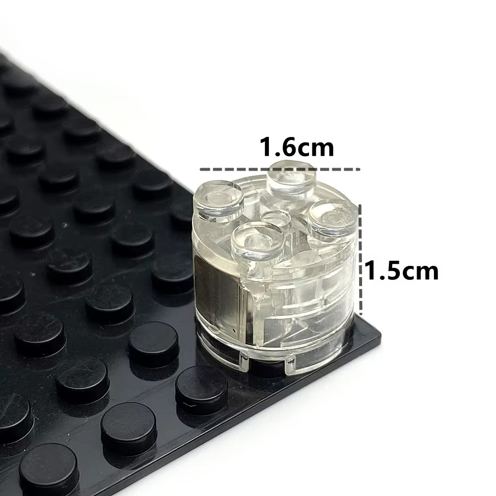 Puzzloria LED building block lights 2x2 multicolor light up bricks compatible with standard building blocks