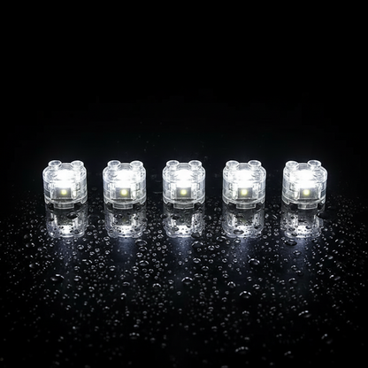 Puzzloria LED building block lights 2x2 multicolor light up bricks compatible with standard building blocks