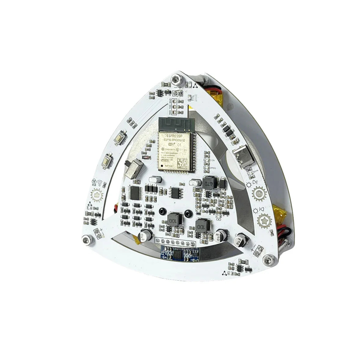 lelo triangle self balancing robot with exposed circuit board, gravity defying desk toy for physics fans Standard