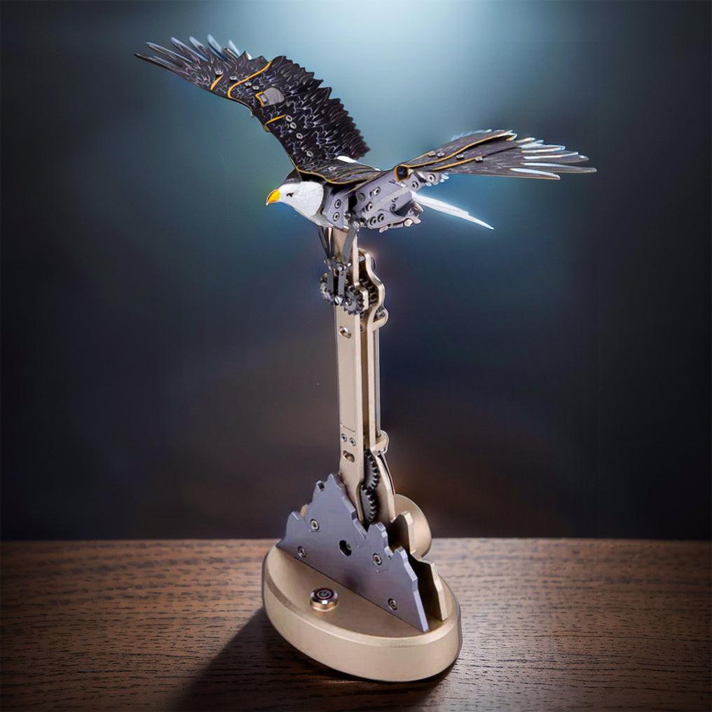 3d mechanical bald eagle kit liberty wings american patriotic display sculpture for veterans gift idea
