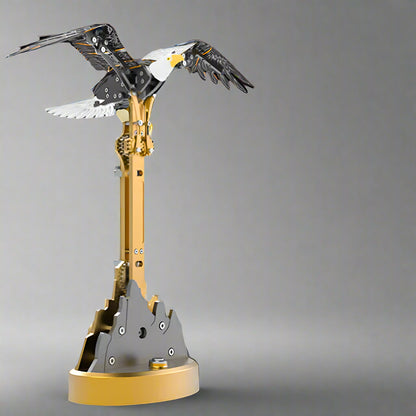 liberty wings bald eagle model kit no glue screw assembly stainless steel display piece for desk shelf