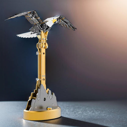liberty wings 3d mechanical bald eagle model kit motorized flapping wings stainless steel adult builder