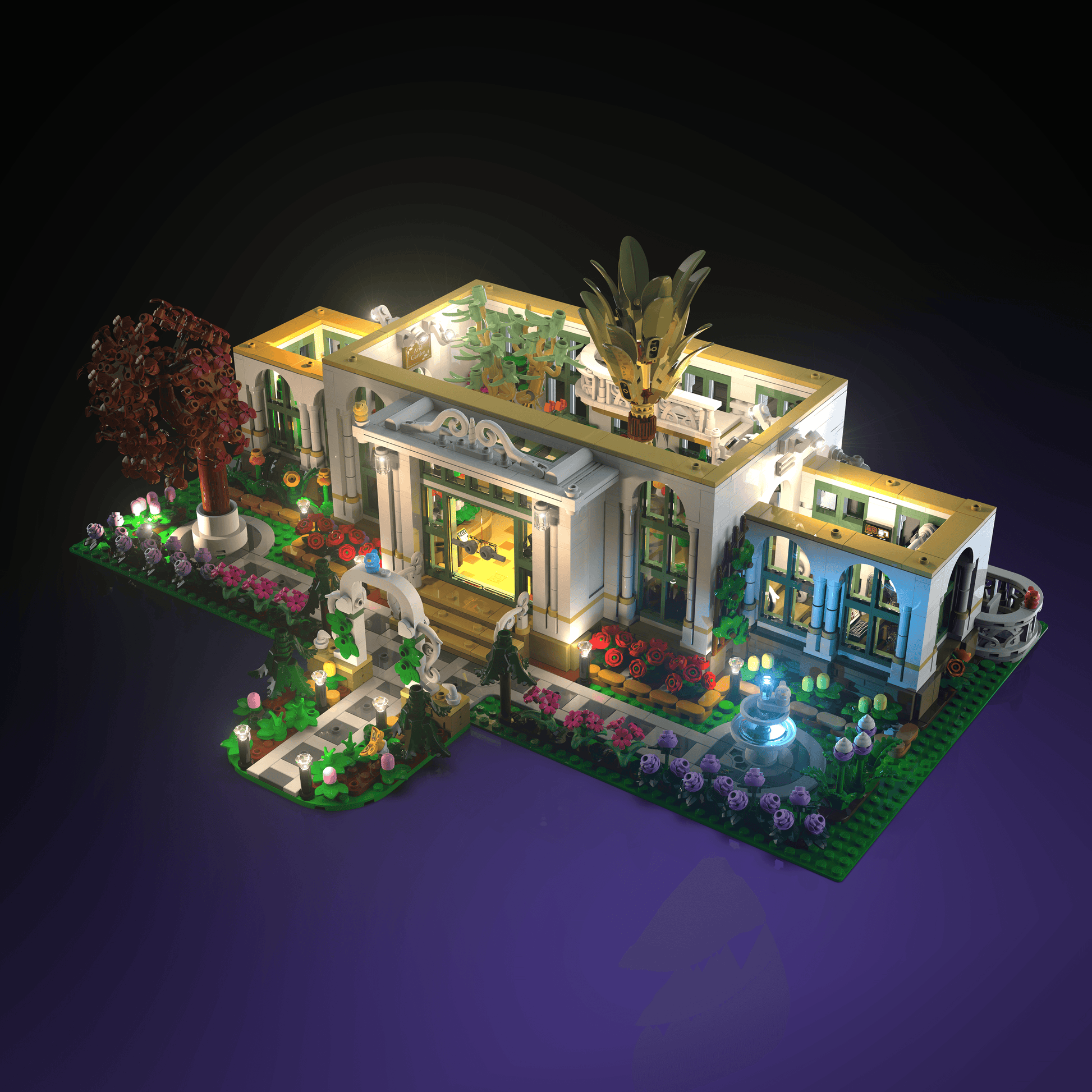 lego botanical garden compatible led kit with color-coded lights pre-cut wires tool-free install reversible