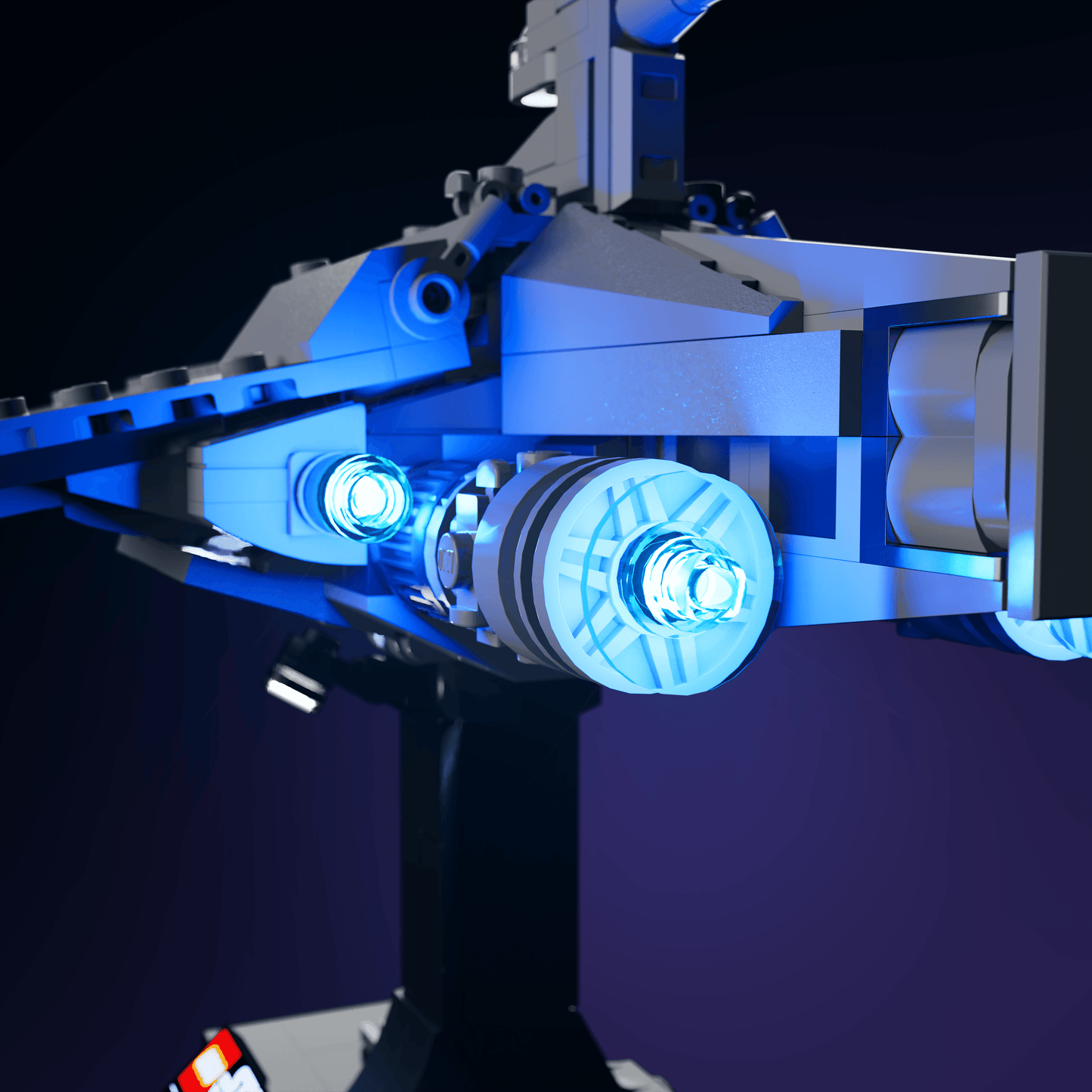 LEGO Acclamator-Class Assault Ship accessory LED lighting USB or 3 AAA battery 30 to 60 minute install glowing display upgrade