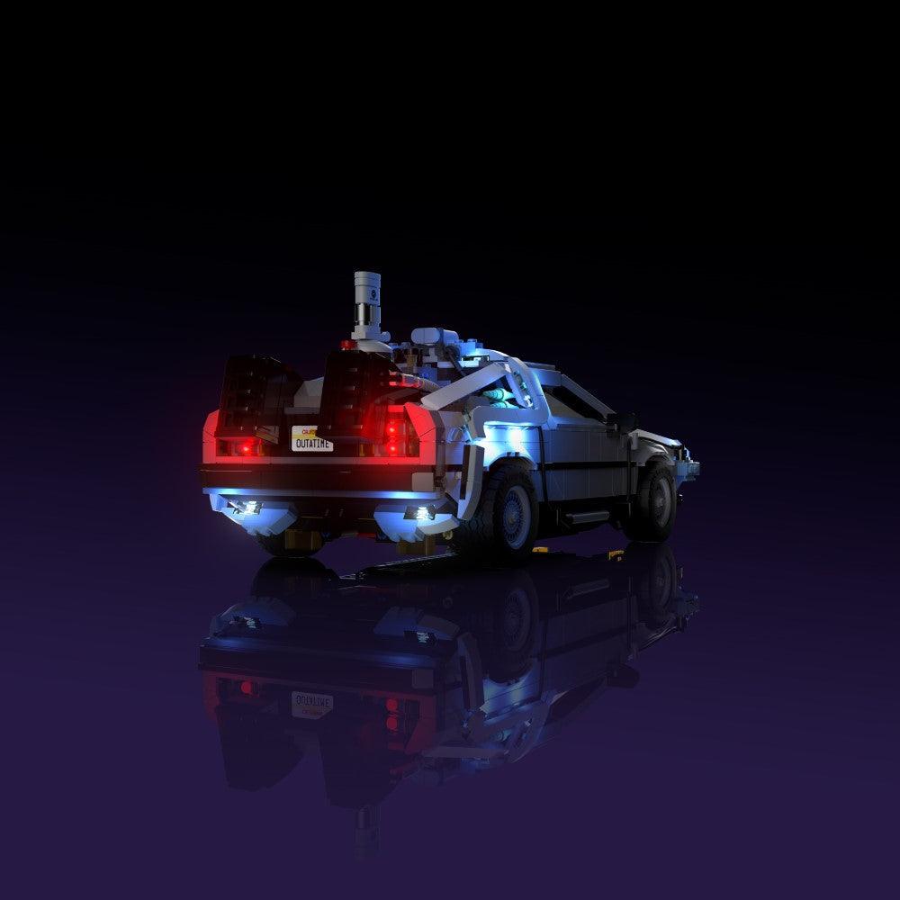 LEGO Back to the Future Time Machine accessory LED lighting USB or 3 AAA battery 30 to 60 minute install glowing display upgrade