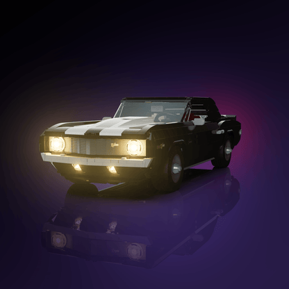 LED light kit for LEGO Chevrolet Camaro Z28 model with USB and battery powered glow upgrade for adult builders display