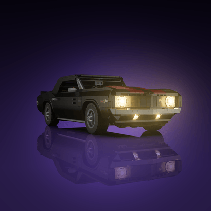 LEGO Chevrolet Camaro Z28 compatible LED kit with color-coded lights pre-cut wires tool-free install and reversible setup