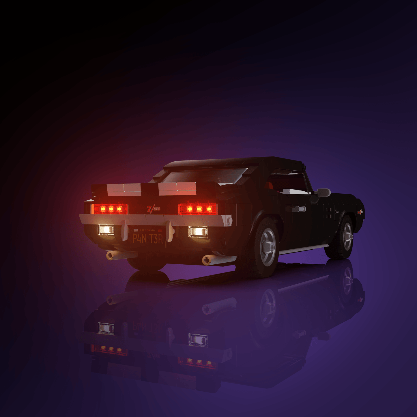 LED upgrade for LEGO Chevrolet Camaro Z28 display piece for collectors fans and adult builders gift idea birthday christmas