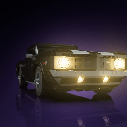 LED light kit for LEGO Chevrolet Camaro Z28 model with USB and battery powered glow upgrade for adult builders display