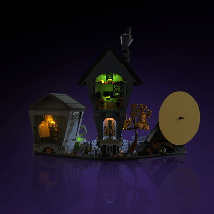 LEGO Disney Tim Burton The Nightmare Before Christmas compatible LED kit with color-coded lights pre-cut wires tool-free install and reversible setup