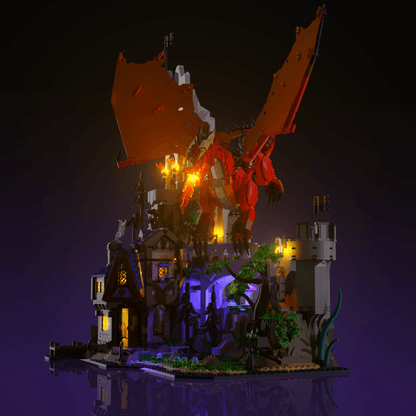 LEGO Dungeons & Dragons: Red Dragon Tale accessory LED lighting USB or 3 AAA battery 30 to 60 minute install glowing display upgrade
