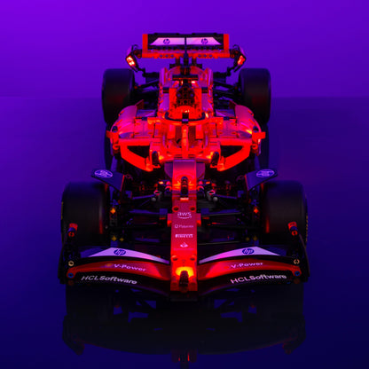 LEGO Ferrari SF-24 F1 Car compatible LED kit with color-coded lights pre-cut wires tool-free install and reversible setup