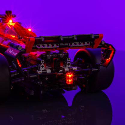 LEGO Ferrari SF-24 F1 Car accessory LED lighting USB or 3 AAA battery 30 to 60 minute install glowing display upgrade