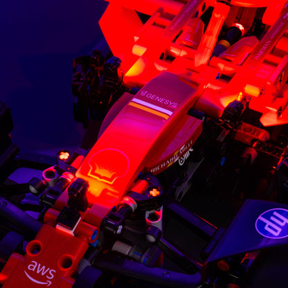 LED light kit for LEGO Ferrari SF-24 F1 Car model with USB and battery powered glow upgrade for adult builders display
