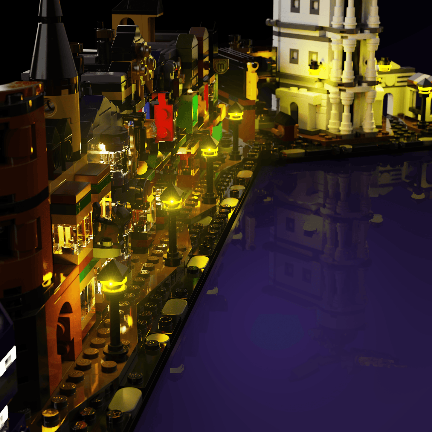 LEGO Harry Potter Diagon Alley Wizarding Shops accessory LED lighting USB or 3 AAA battery 30 to 60 minute install glowing display upgrade