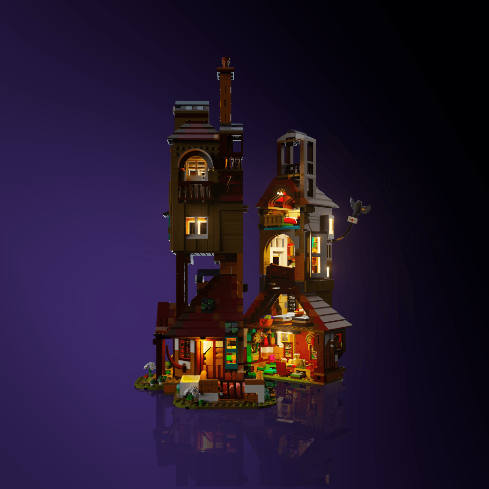 LED upgrade for LEGO Harry Potter The Burrow - Collectors' Edition display piece for collectors fans and adult builders gift idea birthday christmas