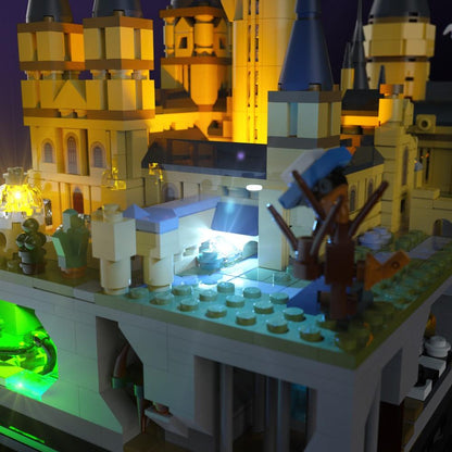 LED upgrade for LEGO Hogwarts Castle & Grounds display piece for collectors fans and adult builders gift idea birthday christmas