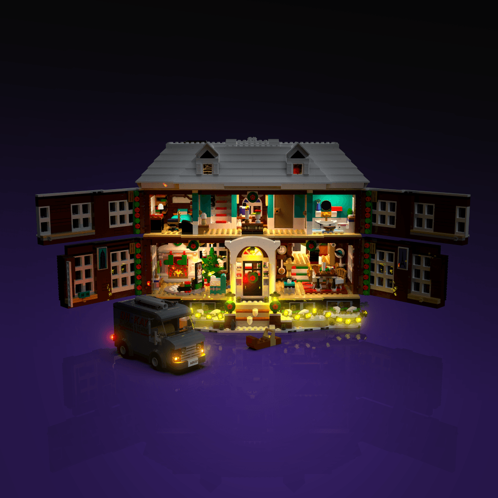 LEGO Home Alone compatible LED kit with color-coded lights pre-cut wires tool-free install and reversible setup