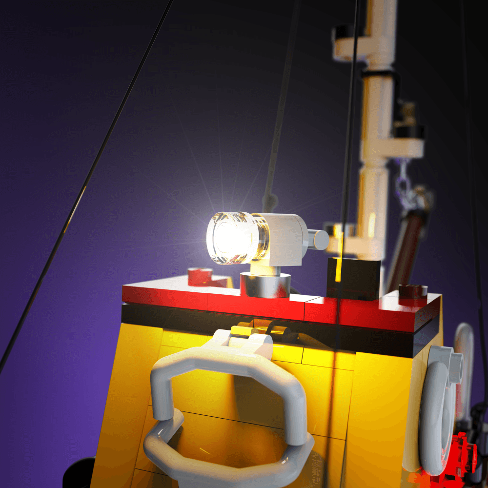 LEGO Jaws compatible LED kit with color-coded lights pre-cut wires tool-free install and reversible setup