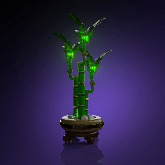 LED light kit for LEGO Lucky Bamboo model with USB and battery powered glow upgrade for adult builders display