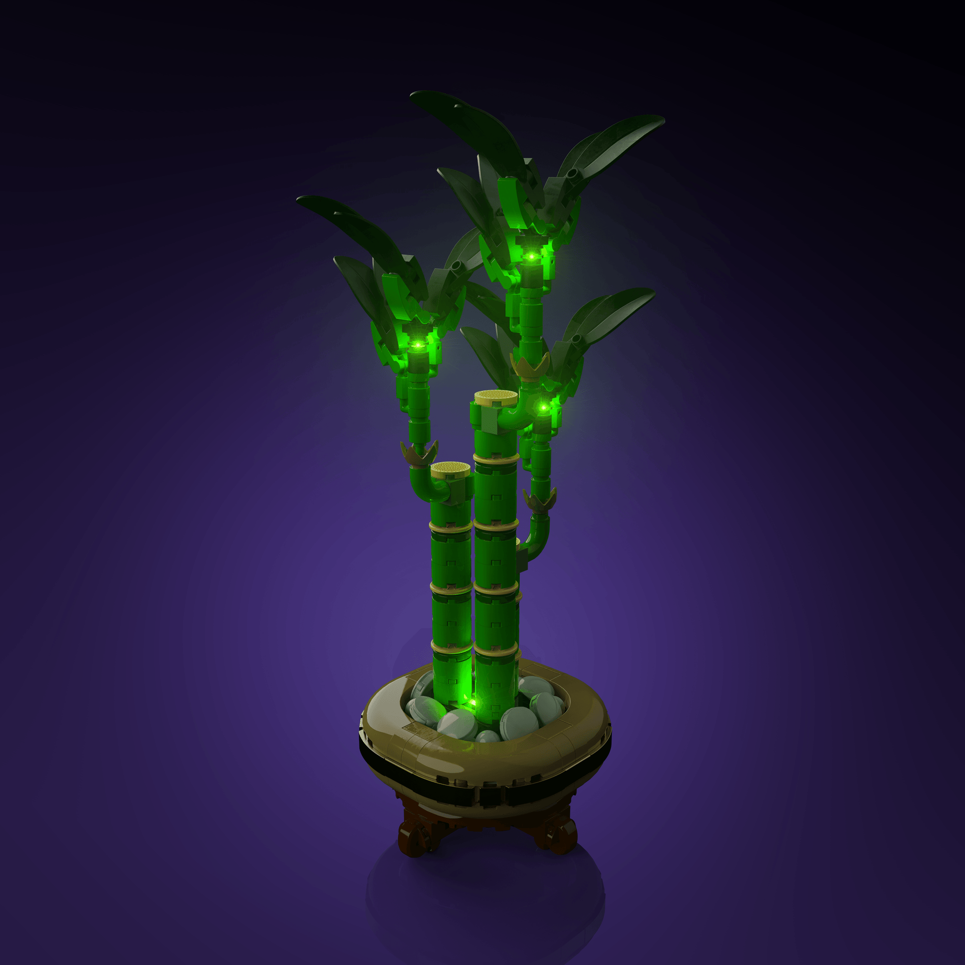 LEGO Lucky Bamboo compatible LED kit with color-coded lights pre-cut wires tool-free install and reversible setup