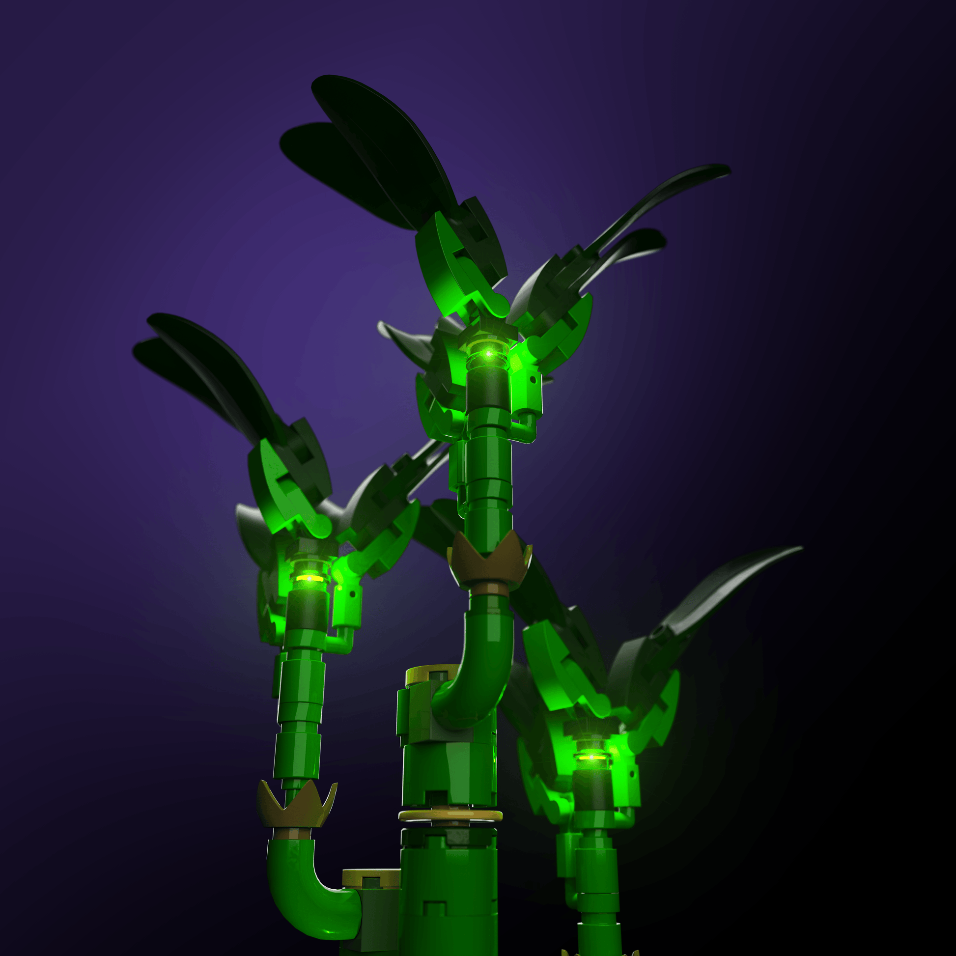 LED upgrade for LEGO Lucky Bamboo display piece for collectors fans and adult builders gift idea birthday christmas