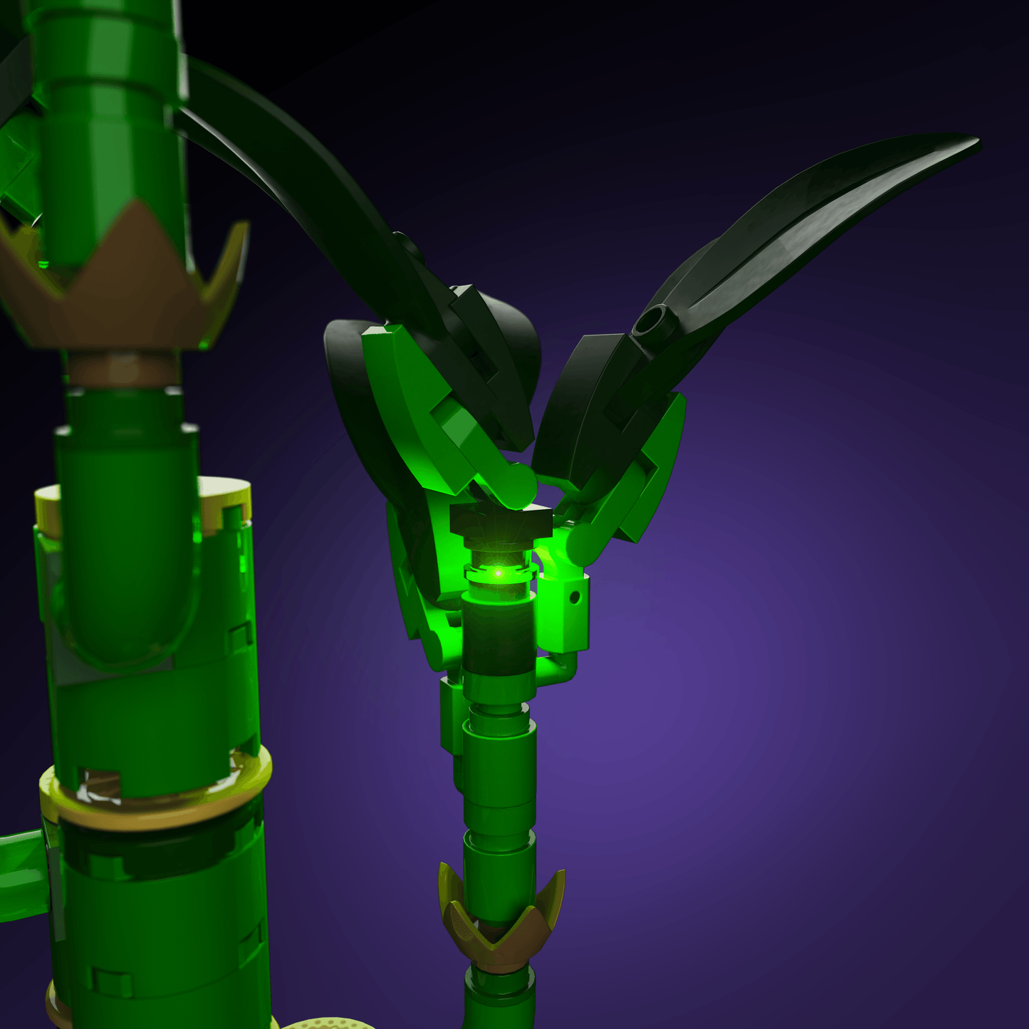 LEGO Lucky Bamboo accessory LED lighting USB or 3 AAA battery 30 to 60 minute install glowing display upgrade