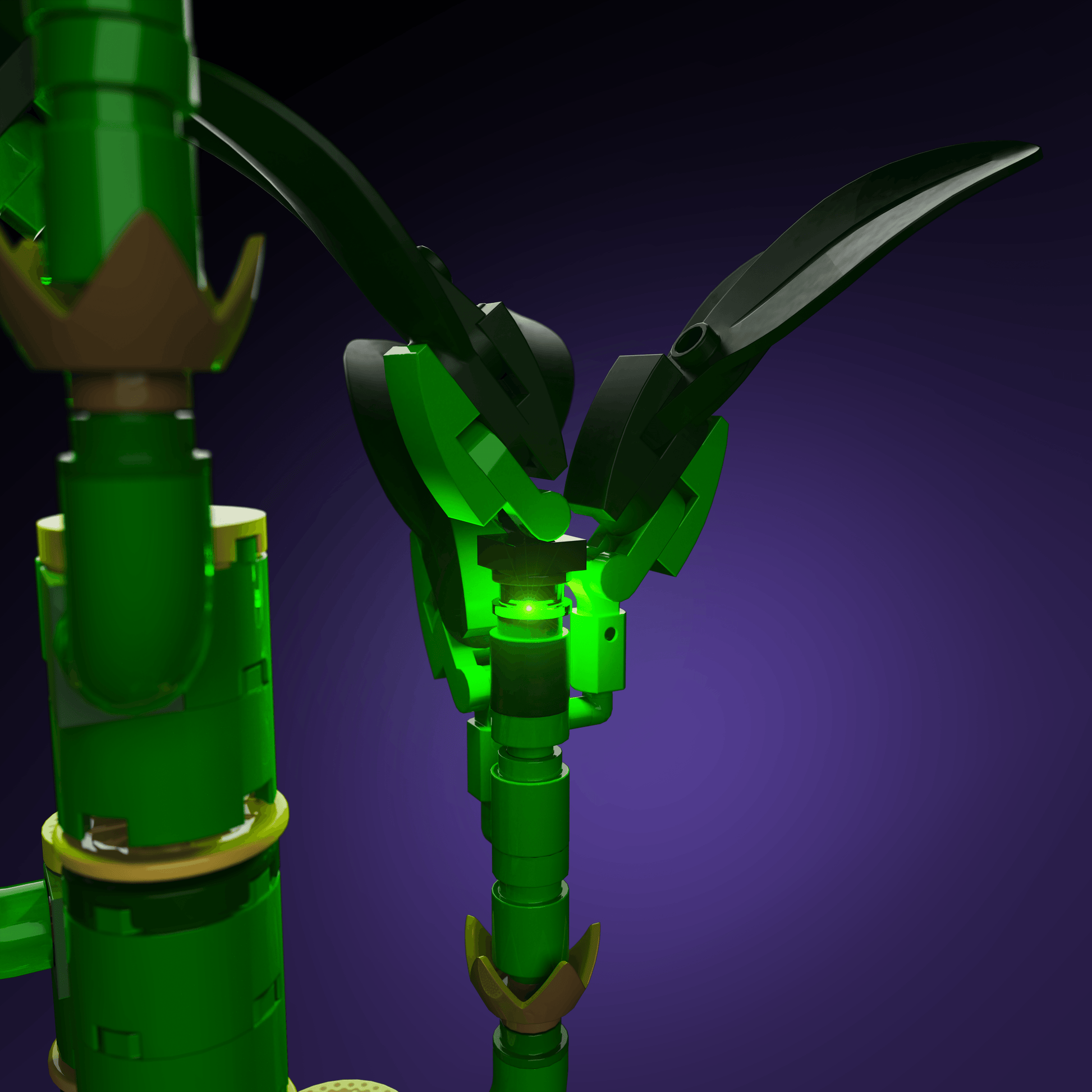 LEGO Lucky Bamboo accessory LED lighting USB or 3 AAA battery 30 to 60 minute install glowing display upgrade