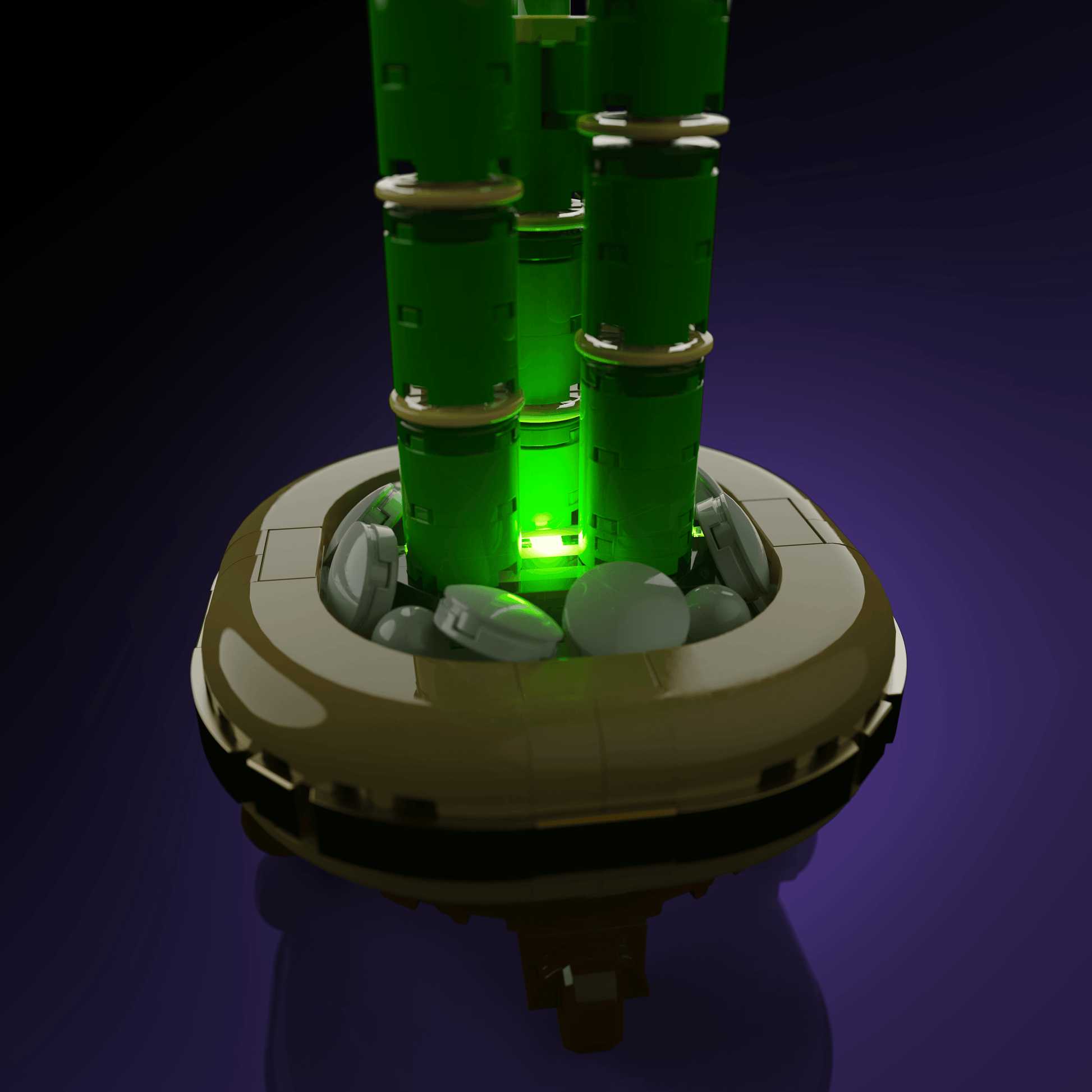 light kit for the LEGO Lucky Bamboo build illuminates structural depth windows and decorative detail for display