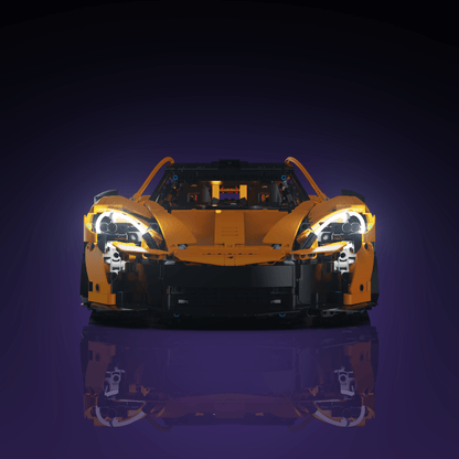 LED light kit for LEGO McLaren P1 Supercar model with USB and battery powered glow upgrade for adult builders display
