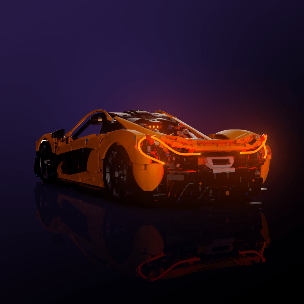 LED upgrade for LEGO McLaren P1 Supercar display piece for collectors fans and adult builders gift idea birthday christmas