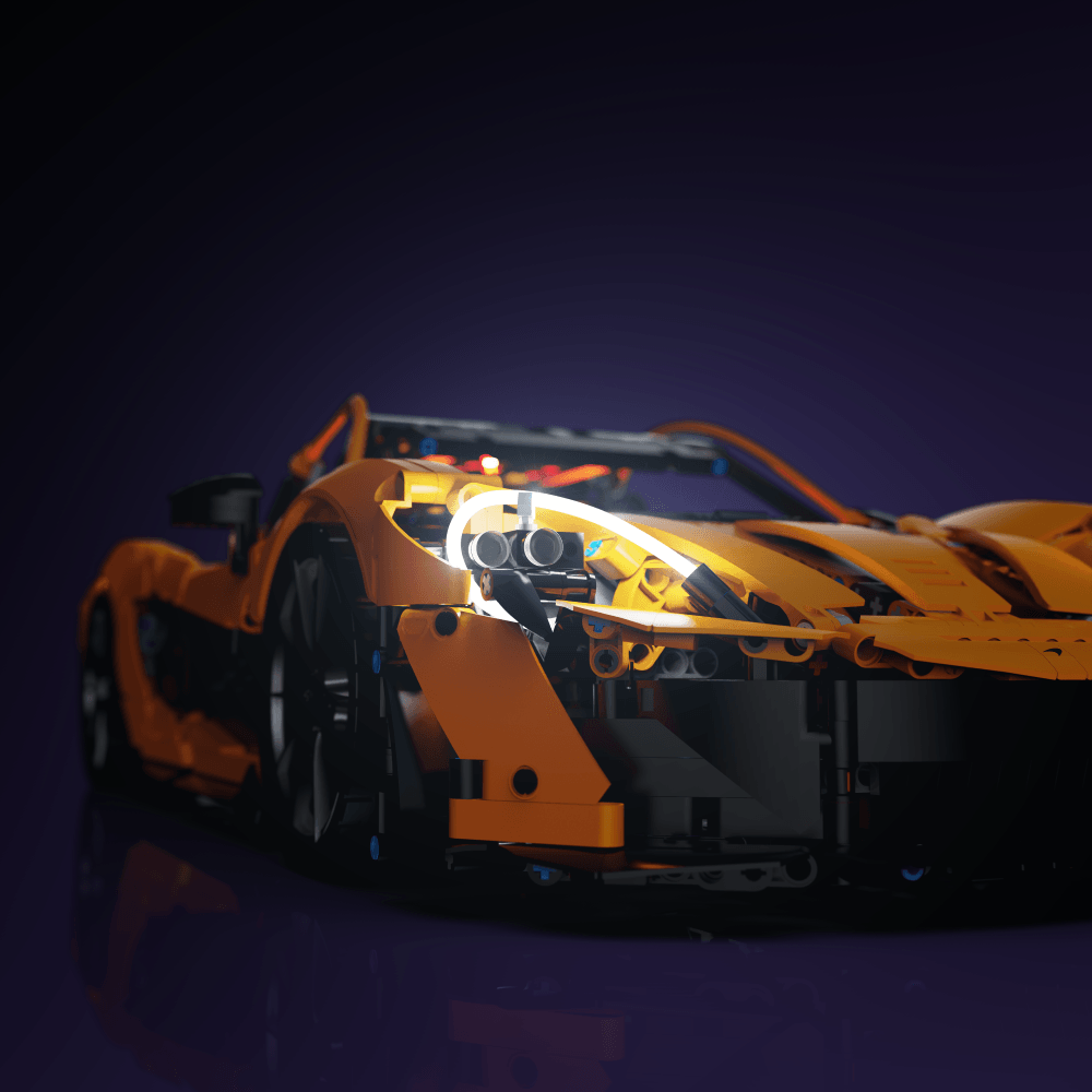 LEGO McLaren P1 Supercar accessory LED lighting USB or 3 AAA battery 30 to 60 minute install glowing display upgrade