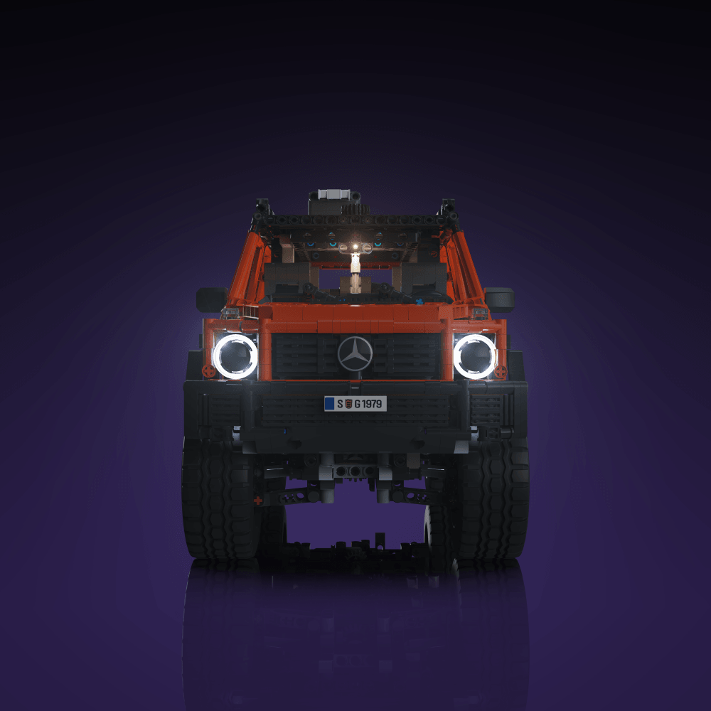 LED light kit for LEGO Mercedes-Benz G 500 PROFESSIONAL Line model with USB and battery powered glow upgrade for adult builders display