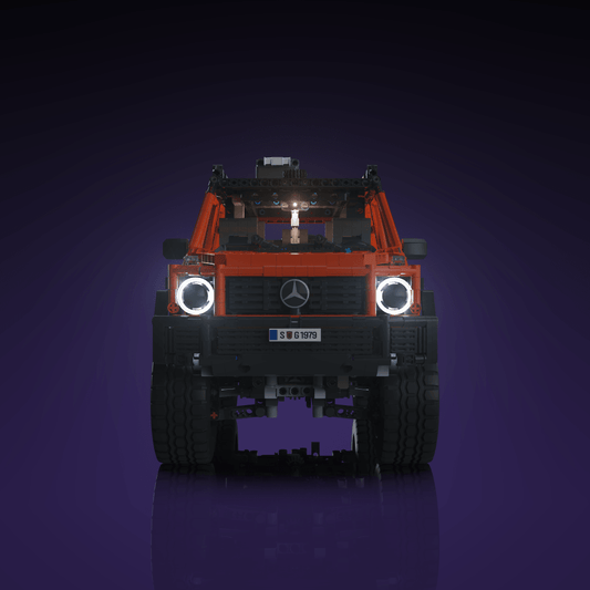LED light kit for LEGO Mercedes-Benz G 500 PROFESSIONAL Line model with USB and battery powered glow upgrade for adult builders display