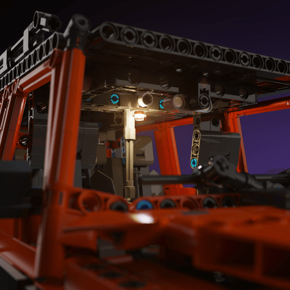 light kit for the LEGO Mercedes-Benz G 500 PROFESSIONAL Line build illuminates structural depth windows and decorative detail for display