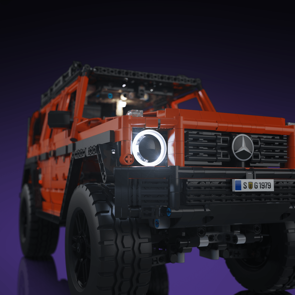 LED light kit for LEGO Mercedes-Benz G 500 PROFESSIONAL Line model with USB and battery powered glow upgrade for adult builders display