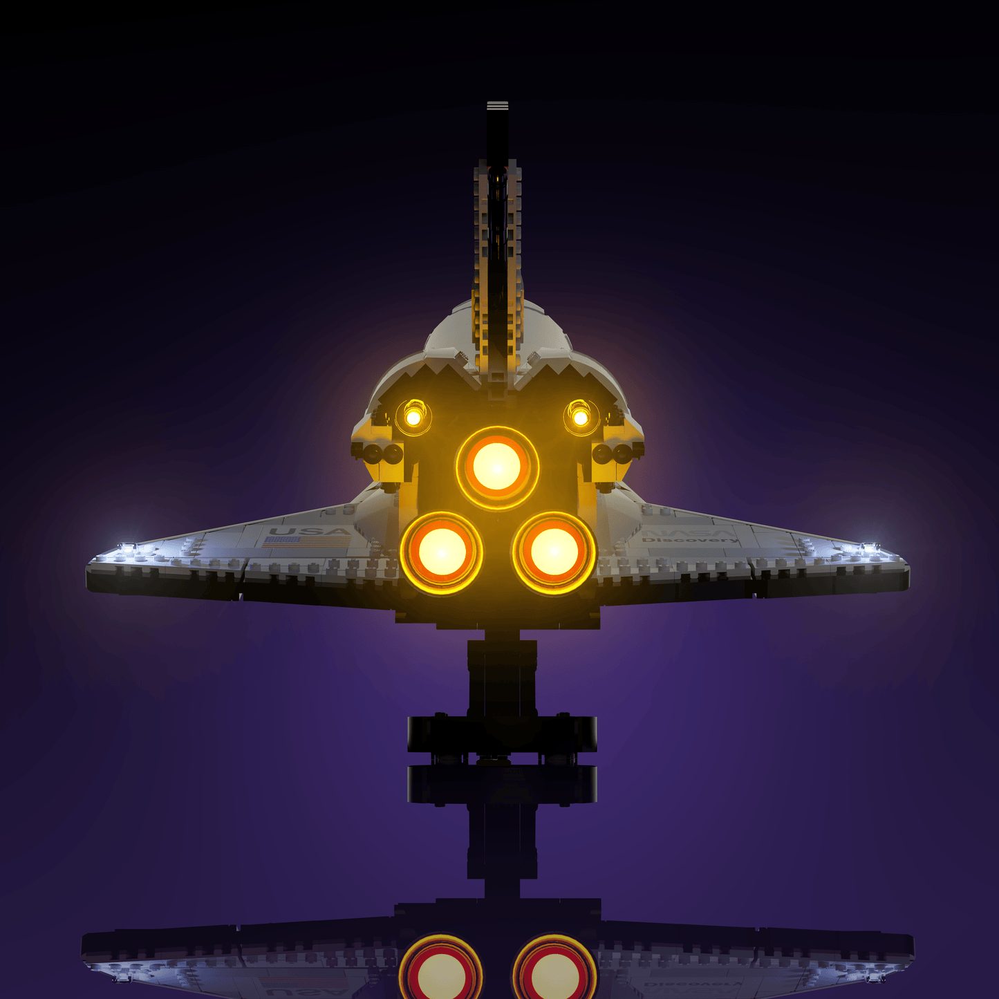 LED upgrade for LEGO NASA Space Shuttle Discovery display piece for collectors fans and adult builders gift idea birthday christmas