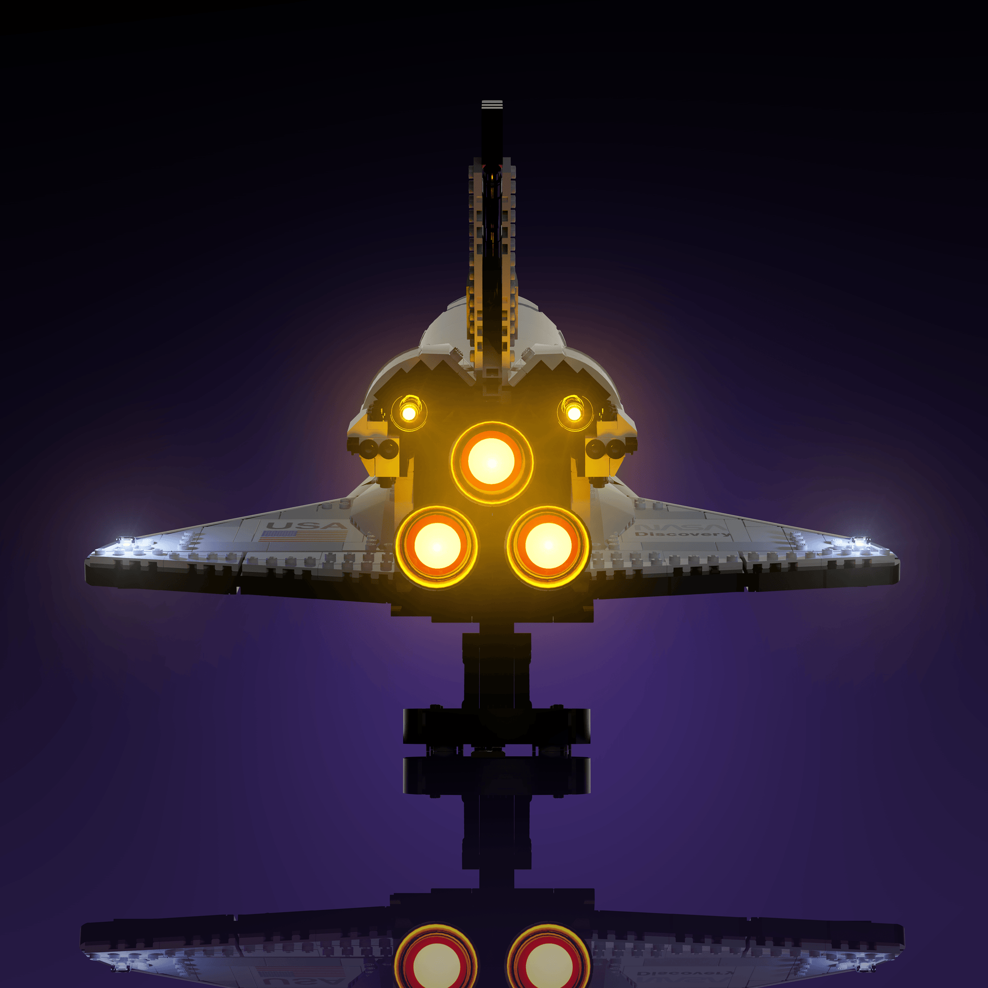 LED upgrade for LEGO NASA Space Shuttle Discovery display piece for collectors fans and adult builders gift idea birthday christmas