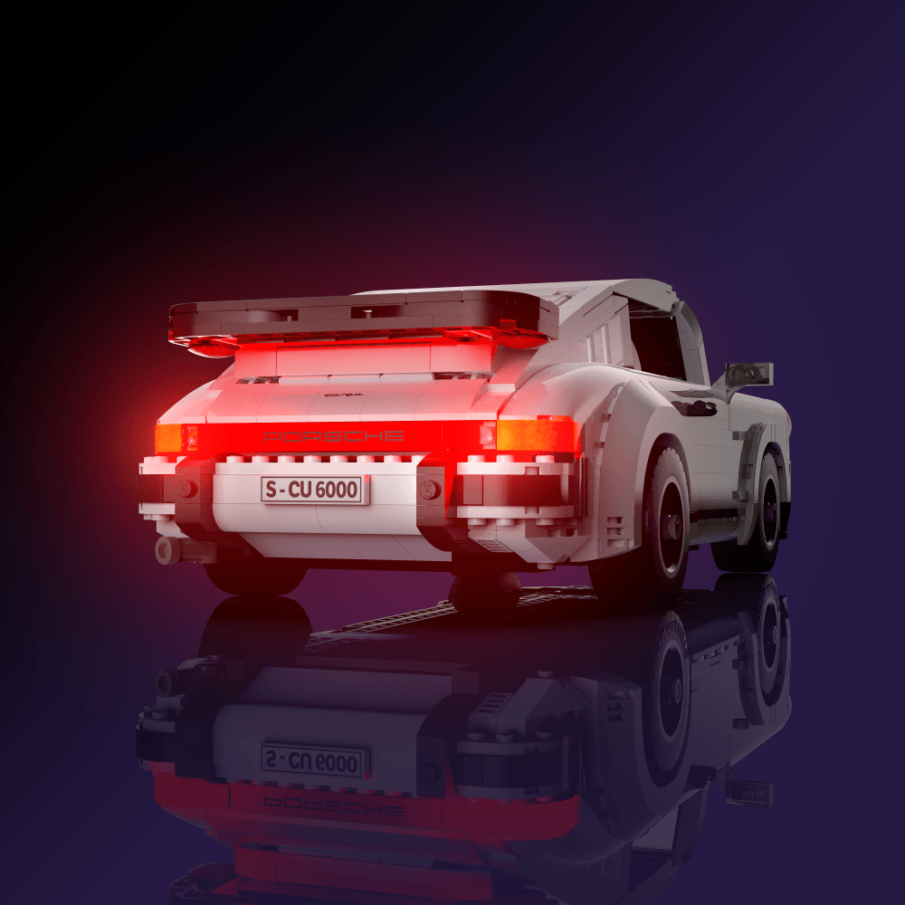 LED upgrade for LEGO Porsche 911 display piece for collectors fans and adult builders gift idea birthday christmas