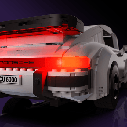 LED light kit for LEGO Porsche 911 model with USB and battery powered glow upgrade for adult builders display