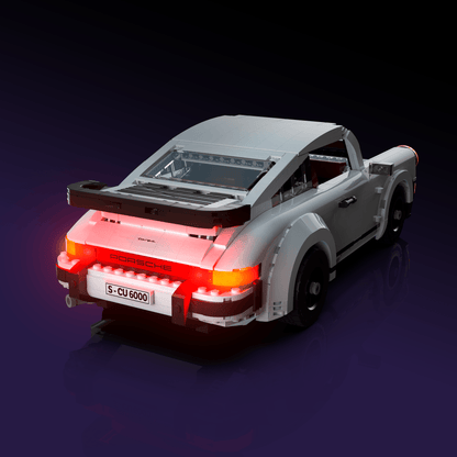 LEGO Porsche 911 compatible LED kit with color-coded lights pre-cut wires tool-free install and reversible setup