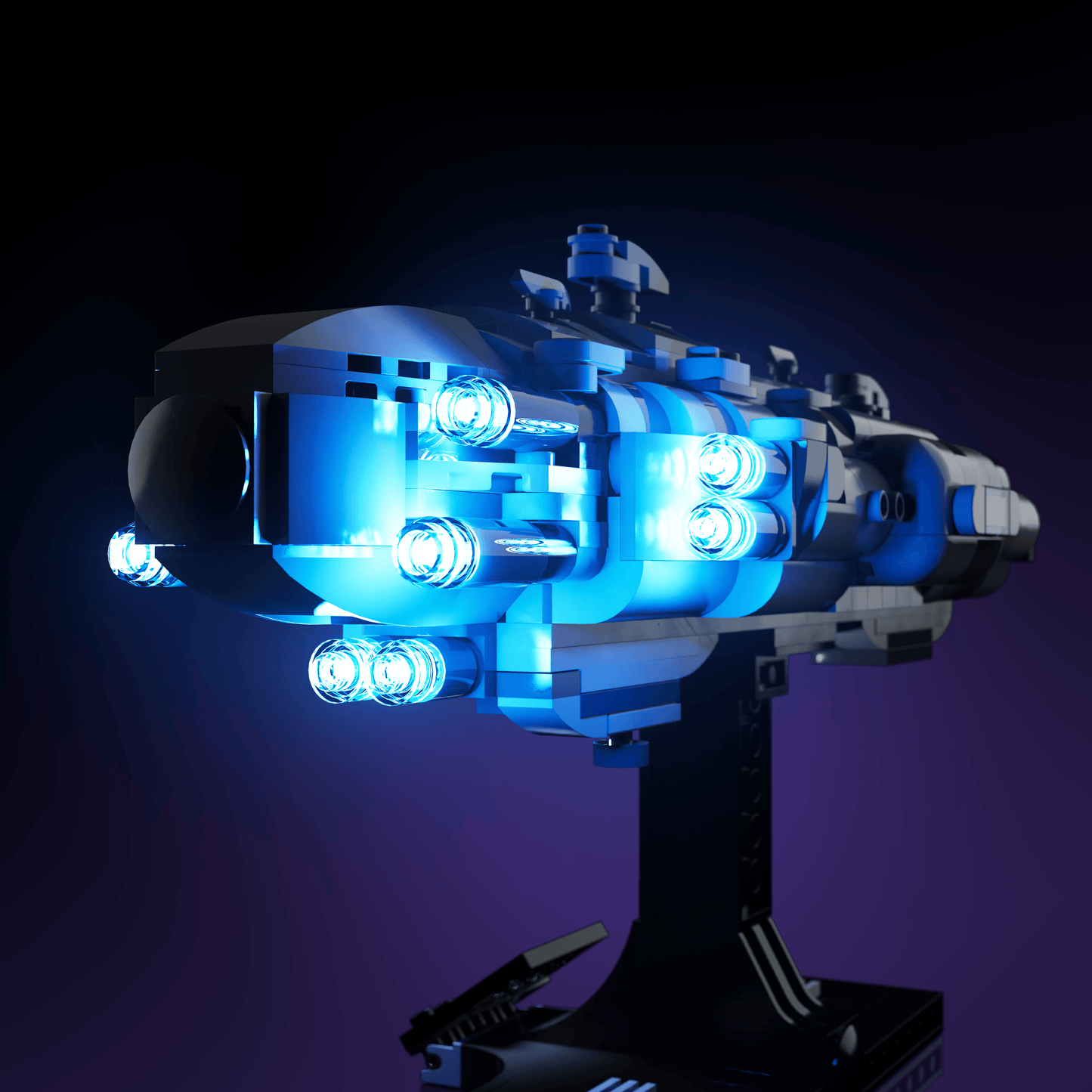 LED upgrade for LEGO Star Wars Home One Starcruiser display piece for collectors fans and adult builders gift idea birthday christmas