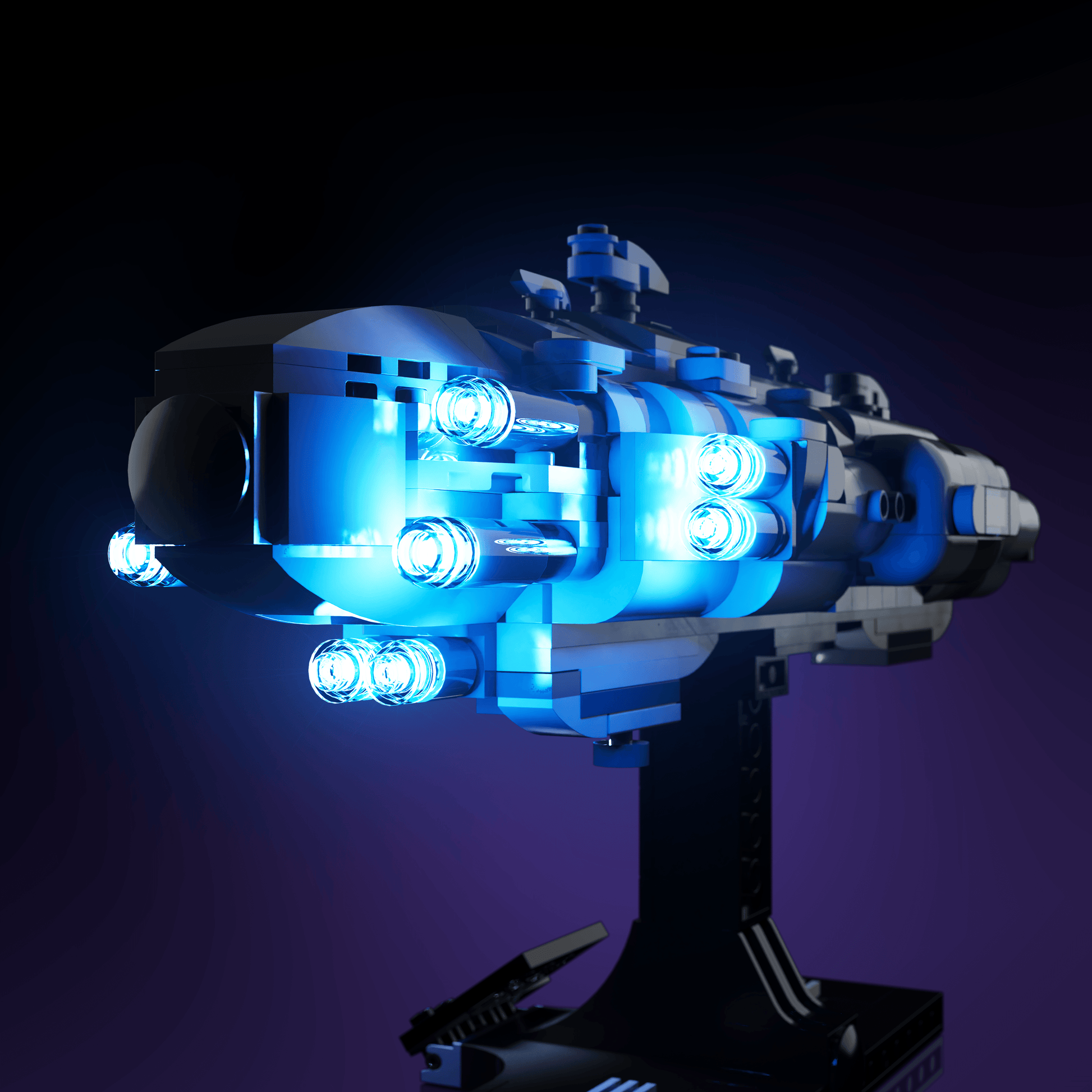 LED upgrade for LEGO Star Wars Home One Starcruiser display piece for collectors fans and adult builders gift idea birthday christmas